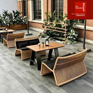 Mesas y Sillas <span class=keywords><strong>de</strong></span> Exterior Resistentes al Viento Estilo Influencer para Patios, Jardines, Cafeterías, Bares, Tiendas <span class=keywords><strong>de</strong></span> Té con Leche y Locales <span class=keywords><strong>de</strong></span> Bebidas - Product Image 3