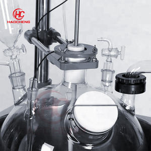 20L硼硅酸盐仪器真空双夹套玻璃反应器 - Product Image 5