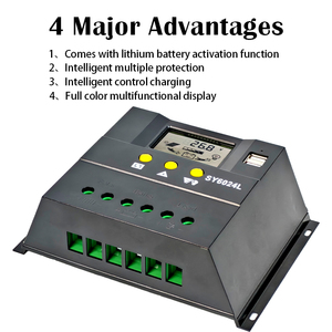 Pwm năng lượng mặt trời sạc điều khiển 12V24V tự động công nhận 60a50a40a LCD hiển thị thích hợp cho năng lượng mặt trời hệ thống năng lượng - Product Image 5