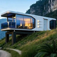 Maison-capsule en aluminium sur mesure, aménagement spécial pour parc touristique, hébergement extérieur personnalisé