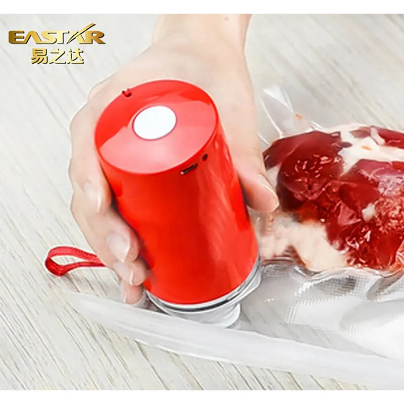Customization With High Efficiency USB Charging Li Battery Kitchen Portable Automatic Food Vacuum Bag Sealer With Pump