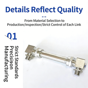 Указатель уровня воды для парового котла из кварцевого стекла, устойчивый к высоким температурам и давлению, простой указатель уровня масла для резервуаров - Product Image 2