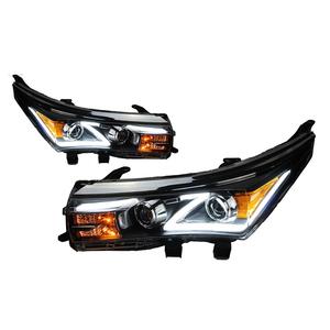 ไฟ LED 12V สำหรับ<span class=keywords><strong>แต่ง</strong></span>รถ Corolla 2014-2016ชิ้นส่วนรถยนต์ดัดแปลงไฟหน้ารถตอนกลางวันวัสดุ ABS - Product Image 1
