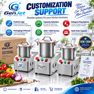 Hachoir à viande et légumes électrique GenJet en acier inoxydable 4L-10L 1400 tr/min pour restaurants et cuisines de traiteur - Product Image 6