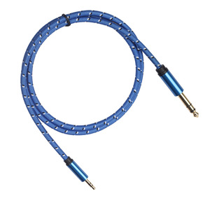 <span class=keywords><strong>Cable</strong></span> <span class=keywords><strong>auxiliar</strong></span> de Audio Coaxial de 2m TRS 6,35mm macho 3,5mm AUX macho Jack para proyector Cámara micrófono coche altavoz ordenador PVC - Product Image 4