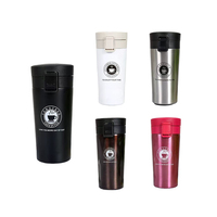 350ml 500ml Termos Stainless Steel Vakum Berinsulasi Dinding Ganda Anti Bocor Mug Kopi Perjalanan