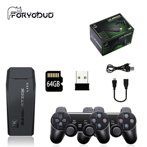 M8 TV Console di gioco con 20000 + 64GB per due persone Wireless 2.4G Stick controller 4K HD PS1 per GBA video regalo di natale per - Product Image 1