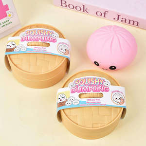 Caja Sorpresa de Juguetes Sensoriales Antiestrés: Dumplings de Comida Blanda, Bollos al Vapor con Purpurina, Baozi y Bolas Sensoriales Coloridas - Product Image 3