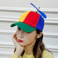 Casquette de baseball détachable avec hélice d'hélicoptère, colorée et amusante, réglable, 100 % coton, style snapback, pour enfants et adultes, vente en gros