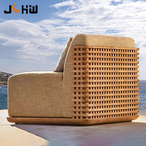 Ensemble de mobilier de <span class=keywords><strong>jardin</strong></span> en teck tout temps Cour en <span class=keywords><strong>bois</strong></span> naturel Loisirs Balcon <span class=keywords><strong>Salon</strong></span> pour Villa Hôtel Parc Salle à manger Utilisation extérieure - Product Image 4