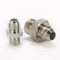 1BJ BSP mâle double usage pour siège 60 degrés ou joint collé/JIC mâle cône 74 degrés adaptateur hydraulique raccords d'extrémité de tuyau
