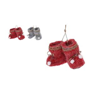 Cintres pour chaussures de ski en plastique avec effet fourrure, 7 cm de hauteur, assortis - Product Image 1