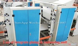 Máy Làm Giấy Lau Tay Dập Nổi Cán Keo Tự Động V-folding - Product Image 4