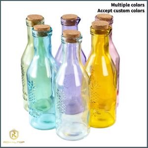 Pichet à eau personnalisé en verre coloré sans plomb <span class=keywords><strong>1L</strong></span> <span class=keywords><strong>Carafe</strong></span> et récipient en verre pour jus de fruits boisson bière - Product Image 2