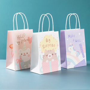 Fanhua Huijin PDN0608 Borse in Carta Kraft Bianca con Disegni Cartoon, Sacchetti Regalo Carini per Feste <span class=keywords><strong>di</strong></span> <span class=keywords><strong>Compleanno</strong></span> per Bambini, Vendita all'Ingrosso - Product Image 3