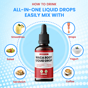 LIFEWORTH OEM Gotas Líquidas de Raíz de Maca con <span class=keywords><strong>Ashwagandha</strong></span>, Favorece el Alivio del Estrés y un Apetito Saludable, Listo para Marca Privada 60ml - Product Image 3