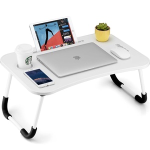New Xách Tay Lap Bàn Giường Bảng Khay Máy Tính Xách Tay Đứng Với Người Giữ Cốc Máy Tính Bảng Khe Cắm Nâng Xử Lý Cho Làm Việc Vẽ Ăn Uống - Product Image 4