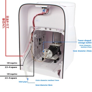 Structure monobloc de toilette électrique RV entièrement automatique avec fonction <span class=keywords><strong>d</strong></span>'écrasement pour accessoires de salle de bain - Product Image 2