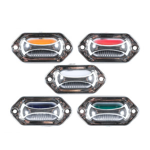 DC 12V/24V double couleur LED <span class=keywords><strong>remorque</strong></span> lumière latérale lentille claire plaque d'immatriculation Signal et Spot lumineux pour camions nouvel état - Product Image 3