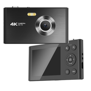 กล้องดิจิตอลบางเฉียบ 4K พกพาสะดวก ออโต้โฟกัส CMOS รองรับการ์ด TF ราคาประหยัด ถ่ายภาพและวิดีโอได้ กล้องพกพาขนาดกะทัดรัด - Product Image 2