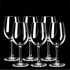 Copas de vino de tallo largo, venta al por mayor de fábrica, de alta calidad, color blanco y rojo