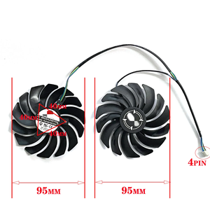 พัดลมระบายความร้อน95มม. PLD10010S12HH สำหรับ <span class=keywords><strong>MSI</strong></span> Radeon R9 380 Armor 2X <span class=keywords><strong>GTX</strong></span> 1060/1070/<span class=keywords><strong>1080</strong></span> <span class=keywords><strong>Ti</strong></span> RX 470/570 RX580การ์ดเกม - Product Image 5