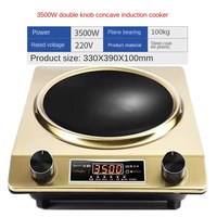 Nueva Cocina de Inducción Eléctrica con Pantalla Táctil de 3500W, Cinco Niveles de Ajuste, Temporizador, Control de Temperatura, Superficie Plana