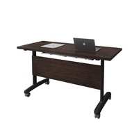 Ensemble table et chaises de formation commerciales modernes en bois écologique pliables, mobiles, combinables et multifonctionnelles pour bureau et tutorat
