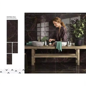 Nebula Azure Marble Look Polished Porcelain <b>Tiles</b> 600x1200mm High Gloss Designer Floor Wall Slab - Product Image 4