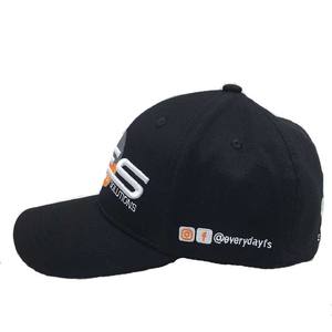 6 painel Flexifit Baseball Cap com logotipo personalizado bordado e impressão, etiqueta do cuidado privado - Product Image 3