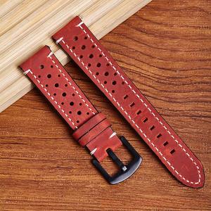 Bracelet de <span class=keywords><strong>montre</strong></span> en cuir véritable personnalisé 7 couleurs 18 mm 20 mm 22 mm <span class=keywords><strong>Vintage</strong></span> Rally à dégagement rapide - Product Image 3