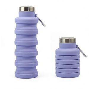 Nouveau design 2025 – Gobelets sportifs réutilisables en silicone et plastique avec logo personnalisé, cordelette, 500 ml, portables, pliables, en acier inoxydable pour boissons gazeuses - Product Image 6