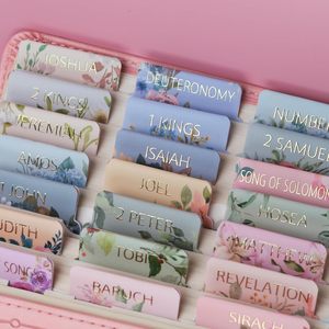 Onglets de Bible laminé<span class=keywords><strong>s</strong></span> (lettrage gaufré à l'or), onglets de Bible pour femmes et hommes, autocollants à grand format repositionnables - Product Image 2