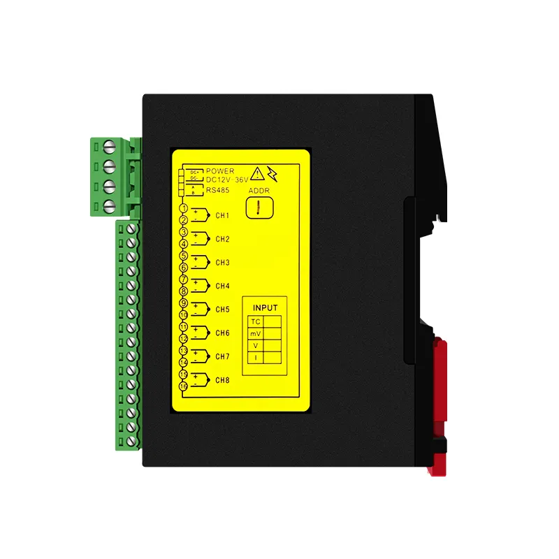 Channel 4 Channel PLC Isolated Universal Mv+K S T N B J E Thermocouple+4-20ma+0-10VDC Analog Input Module With RS485 Output