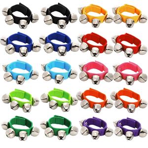 Clochettes de poignet multicolores en gros, instruments à main Orff, hochets pour enfants, accessoires de danse pour la maternelle - Product Image 3
