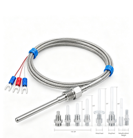 Termometer Tahan Air Industri Rtd Pt1000 Probe Platinum Resistance Thermometer Sensor Termokopel Tipe K Pt100