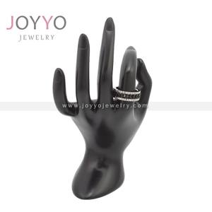 Anillo giratorio <span class=keywords><strong>de</strong></span> titanio <span class=keywords><strong>de</strong></span> acero inoxidable para hombre, cadena cubana Punk, azul y negro, joyería <span class=keywords><strong>Rock</strong></span> - Product Image 4