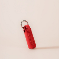 Mini étui à rouge à lèvres en cuir PU pour femme, sac à main, porte-clés, antivol, résistant à l'eau, portable, charme pour baume à lèvres