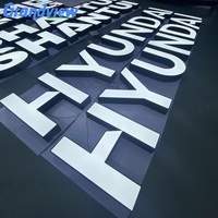 Fabricant de logos lumineux publicitaires, enseigne de magasin LED personnalisée, enseigne extérieure personnalisée en 3D, panneau de logo LED, enseigne commerciale en lettres LED