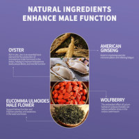30-Minute Quick-Effect Adult Herbal Energy Supplement Capsules for Male Erectile Dysfunction-Maca and Cistanche