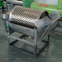 Machine à laver le manioc multifonctionnelle motorisée en acier inoxydable, machine de nettoyage rotative pour pommes de terre, 30-40 kg/lot, 220V, légumes