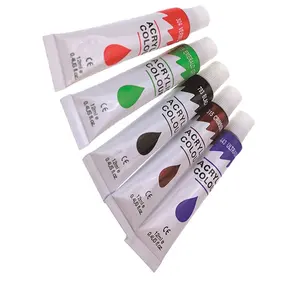 便宜的价格 OEM 标志 12毫升无毒明亮的颜色丙烯酸涂料手绘艺术家丙烯酸涂料