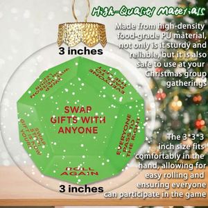 Juego de Dados de Plástico Personalizado para Intercambio de Regalos - Divertido Juego de Navidad 2025 para Grupos, Familias y Eventos Festivos - Product Image 3