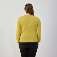 Pull en tricot enveloppant orné de strass pour femmes grandes tailles, chemisier à manches longues découpées pour le travail, les soirées, les rendez-vous et les occasions quotidiennes