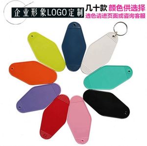 Bulk Vintage Motel Carabiners-DIY Blank Hotel Keychain Tags with Digital Printing Portable Promotional <b>ABS</b> Plastic - Product Image 2