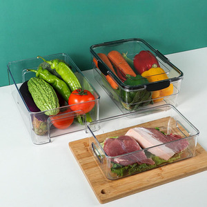 Large Capacity Transparent BPA Free PET &amp; Silicone Food Storage <strong>Container</strong> Leak-Proof Freezer Safe Portable with Lid - Product Image 2