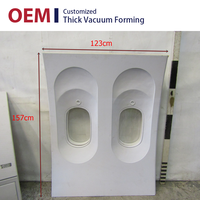 Fabricante OEM de Paneles Interiores Aeroespaciales Personalizados por Termoformado al Vacío, Material ABS+ASA, Termoformado de Alta Resistencia, Corte para Aeronaves