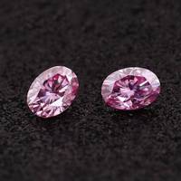 Pierres de Moissanite Synthétiques de Couleur Rose de Luxe en Promotion, Diamants VVS en Moissanite, Bijoux en Moissanite
