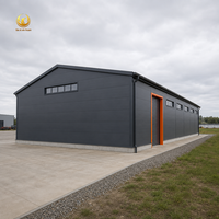 Atelier préfabriqué en structure légère en acier, options solaires, installation facile, kits de construction d'entrepôts métalliques