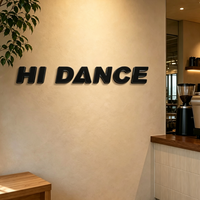 Enseigne Murale Commerciale Personnalisée en Acrylique 3D, Lettres en Relief Solides, Logo Élevé, Étanche IP65 pour Studio de Danse, Bureau, Voiture